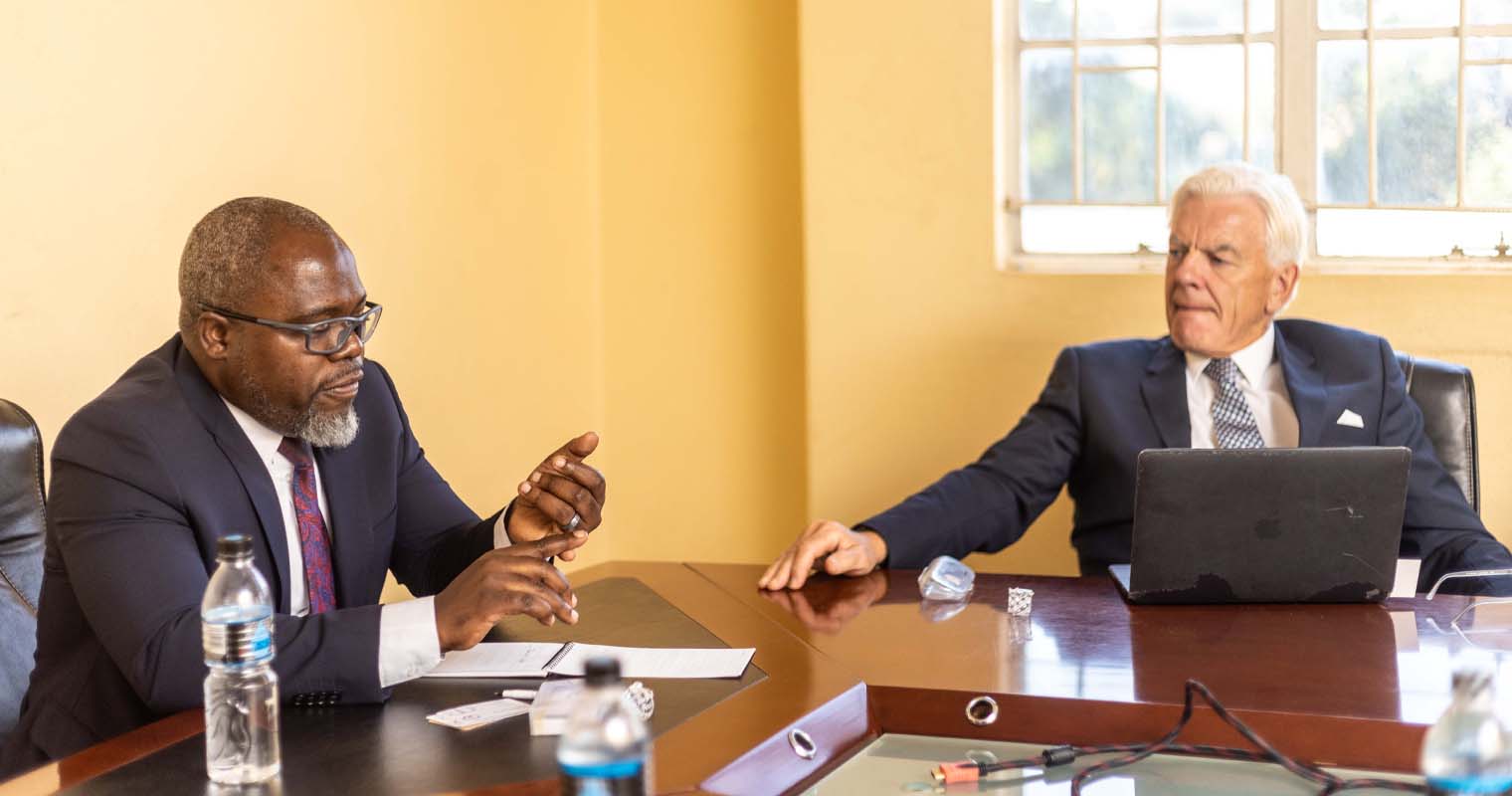 Kalua explaining how Malawi camp Courts work