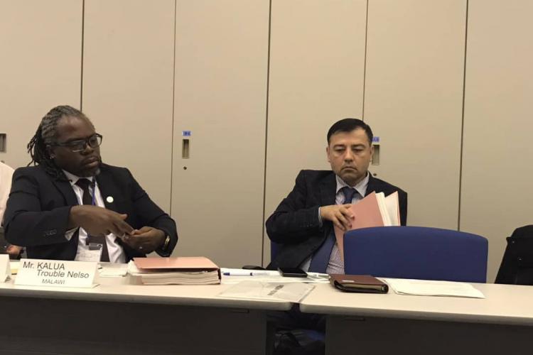 The deputy director Mr. Trouble Kalua at the training in Japan