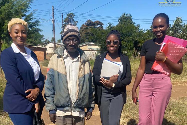 Kaliyopa (second from left) with Chikondi Kambuwa (SLAA), Nosipho Mwenenguwe (ALAO) and Edith Kaliza (LAO)