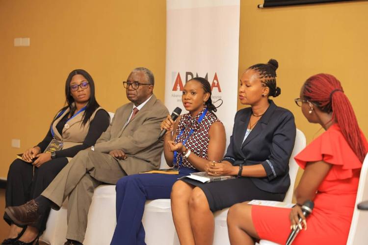 Molly Nkosi sharing her views during the session