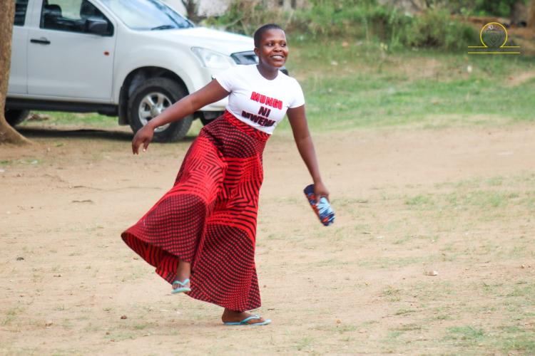 Mphatso Kaonga celebrates after Court