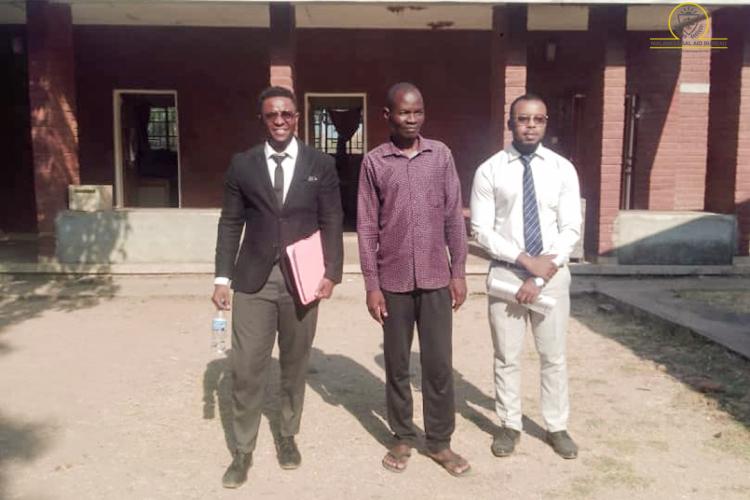 Mashupo (center) with SLAA Mmangitsa (left) and ALAO Ziba (right)